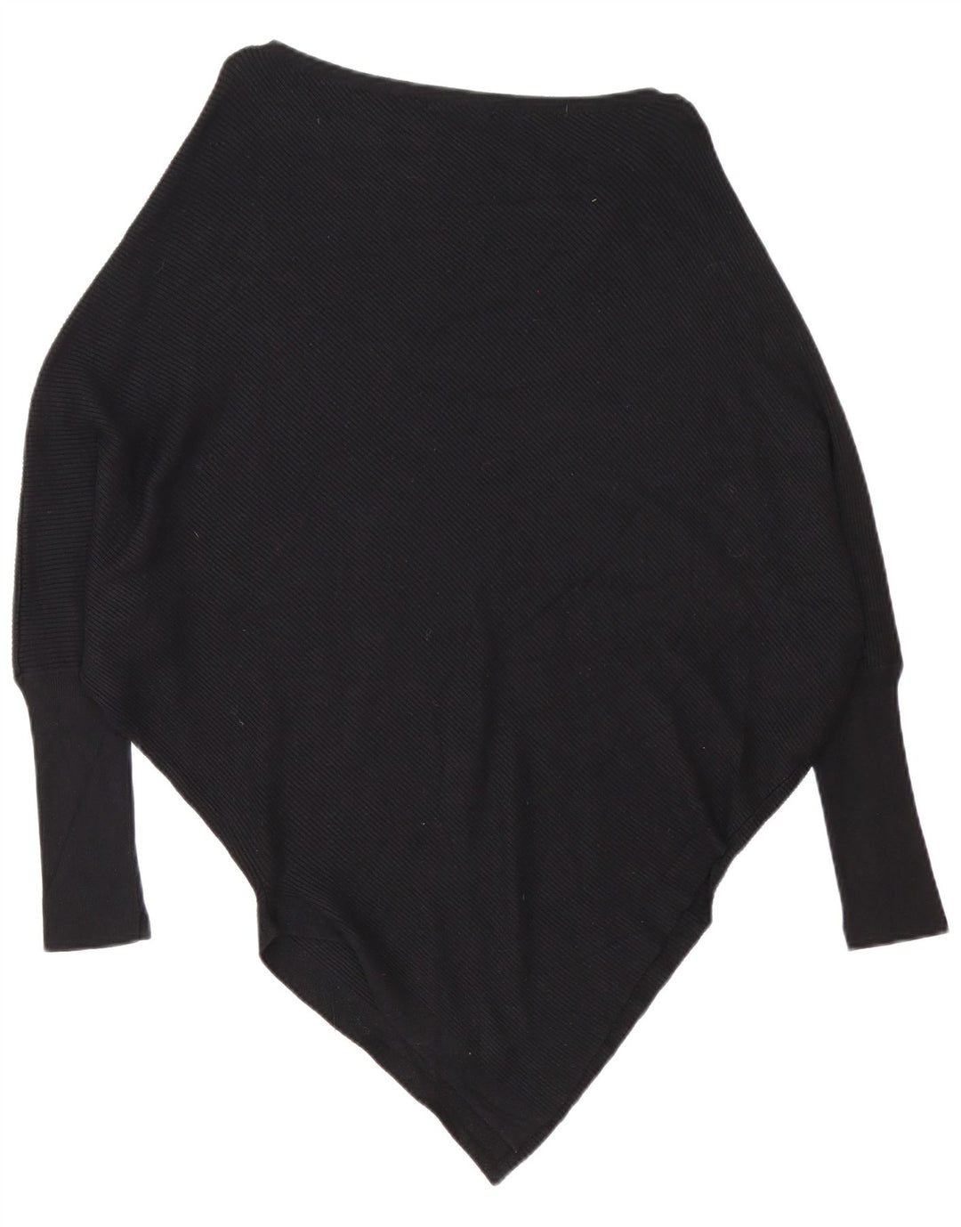 Maglione Zara da donna oversize asimmetrico con scollo a barca UK 10 piccolo nero