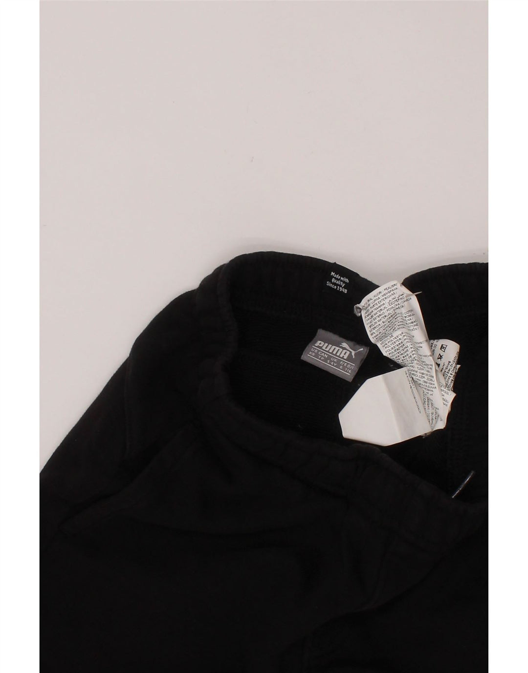 Pantaloncini sportivi PUMA da bambino 5-6 anni in cotone nero