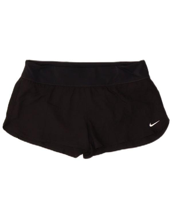 Pantaloncini sportivi Nike da donna UK 16 grandi neri in poliestere
