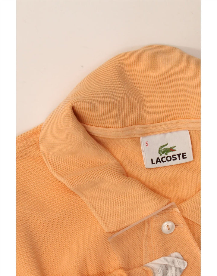 Polo da uomo LACOSTE taglia 5 grande in cotone arancione