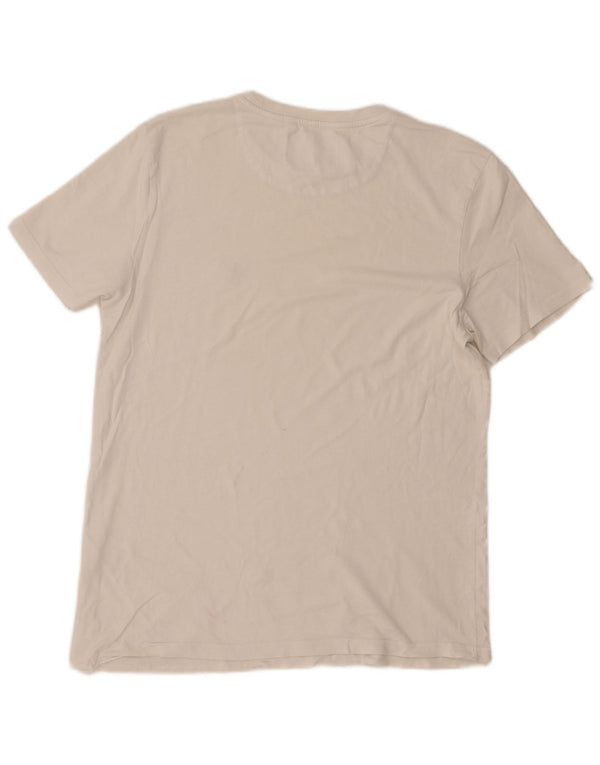 Lyle & Scott T-shirt a maniche corte da uomo, grande, in cotone bianco