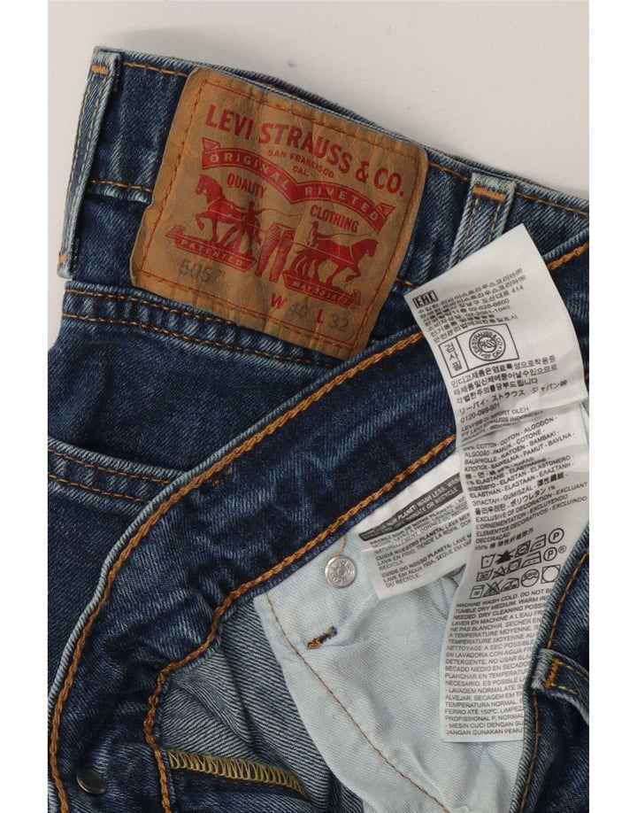 Levi's Uomo 505 Jeans dritti W40 L32 Cotone Blu