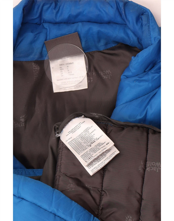 Giacca imbottita da uomo Jack Wolfskin UK 36/38 piccola poliestere blu