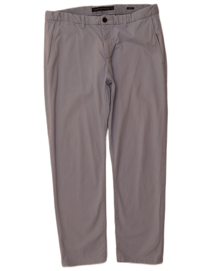 Pantaloni chino slim fit da uomo French Connection taglia 34 cotone blu