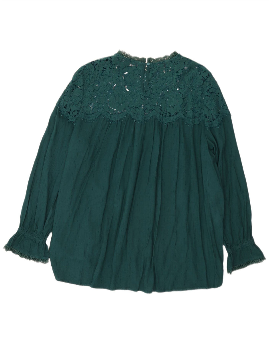 Top camicetta da donna Marks & Spencer UK 22 3XL viscosa verde