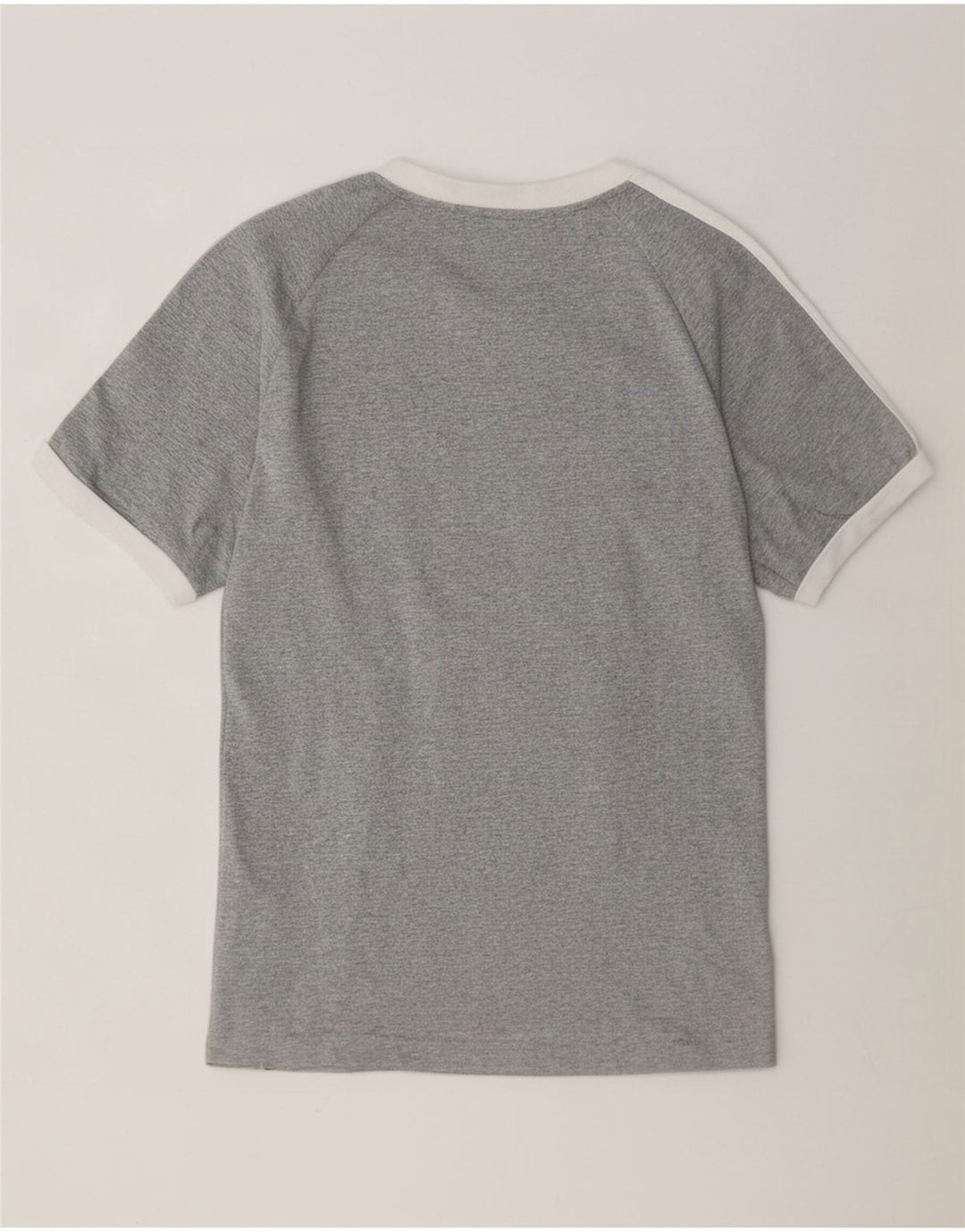 T-shirt da uomo Adidas Top in cotone chiazzato grigio medio