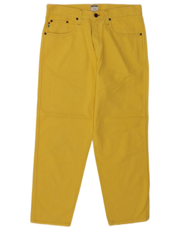 Jeans Moschino Uomo Tapered W34 L28 Cotone Giallo