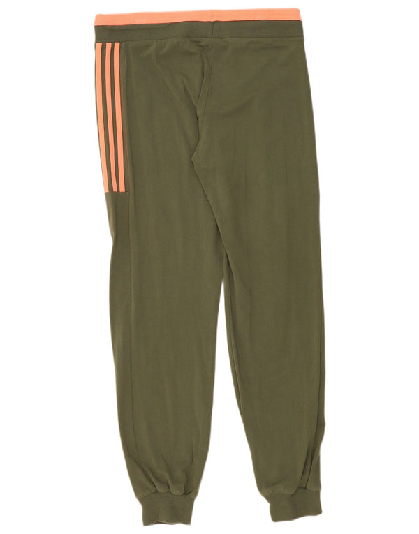 Pantaloni da tuta da donna Adidas Joggers UK 14 Large Khaki Cotton