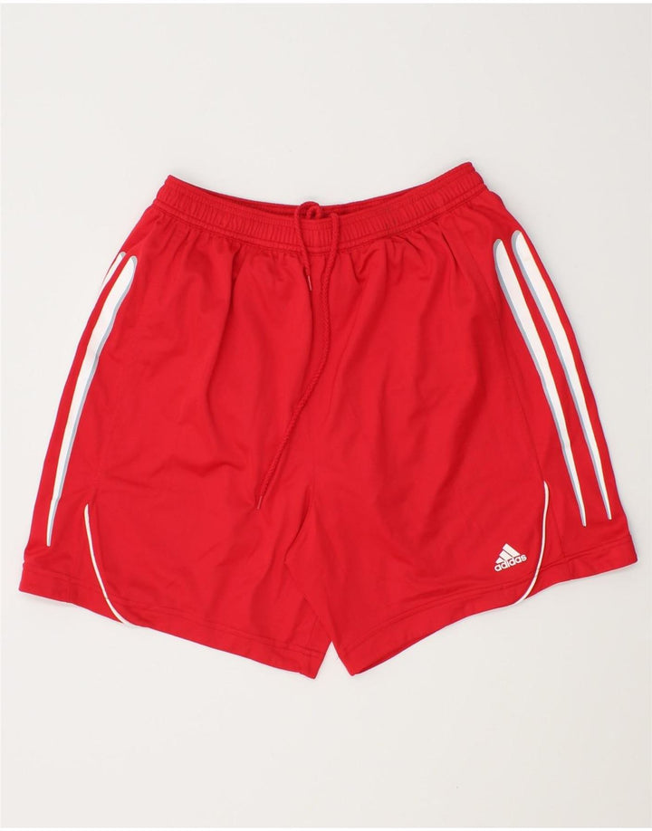 Pantaloncini sportivi Adidas Climacool da uomo in poliestere rosso medio