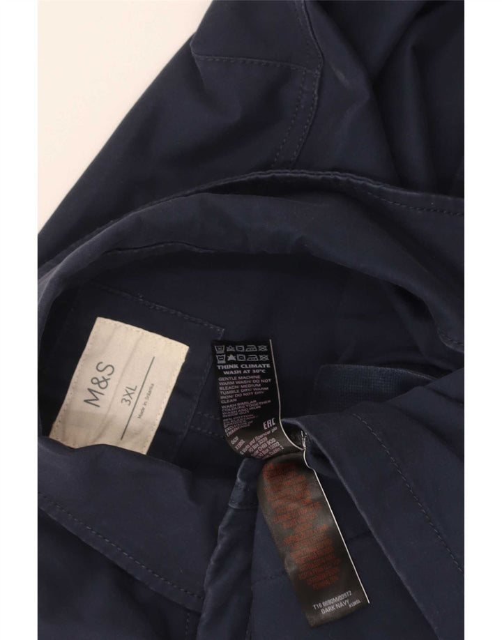 Giacca multiuso da uomo Marks & Spencer UK 46 3XL Cotone blu navy