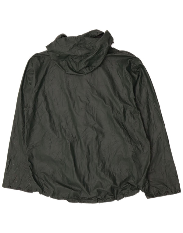 Giacca antipioggia da uomo con cappuccio Helly Hansen UK 42 XL poliuretano verde