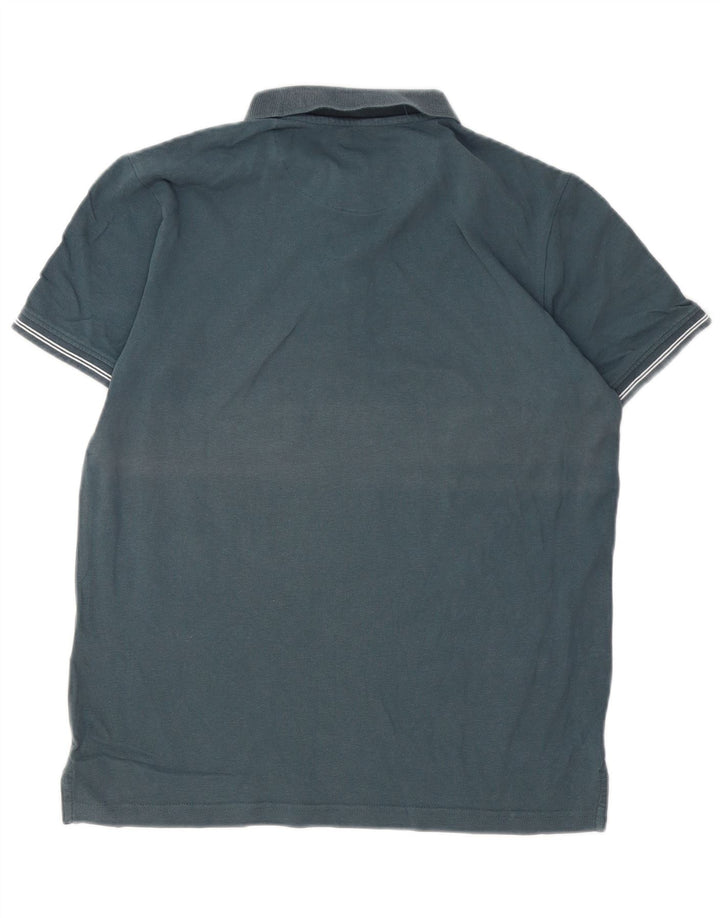 Polo da uomo Dack's in cotone blu navy medio