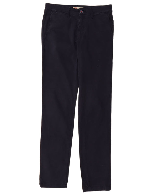 Pantaloni chino slim da uomo Rifle W30 L34 cotone blu navy