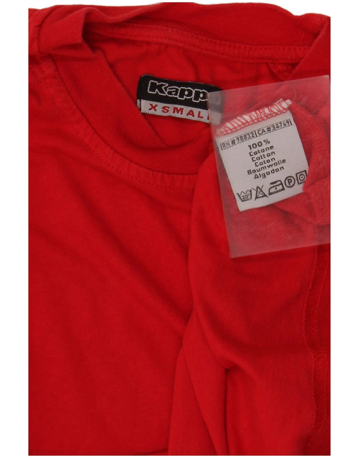 T-shirt grafica da uomo KAPPA Top XS rosso in cotone