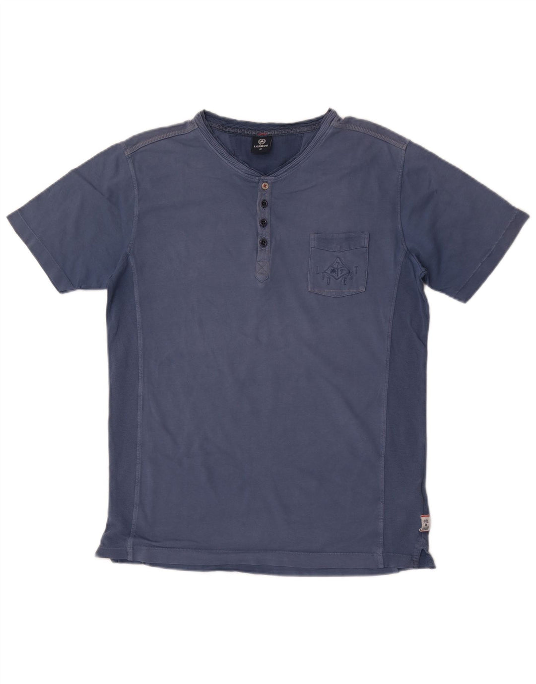 T-shirt da uomo Lerros Top in cotone blu medio