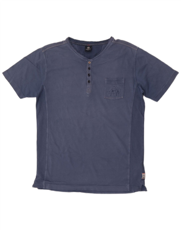 T-shirt da uomo Lerros Top in cotone blu medio