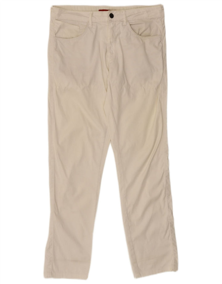 Pantaloni casual slim da uomo Zara EU 40 medi W31 L29 bianchi