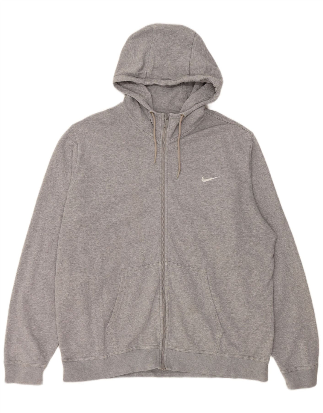 Felpa con cappuccio e zip Nike da uomo 2XL in cotone grigio