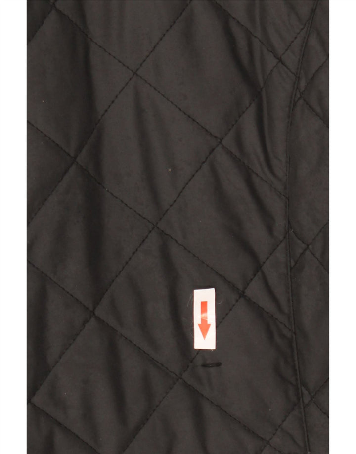 Giacca trapuntata oversize da donna Schoffel UK 10 piccola in poliestere nero
