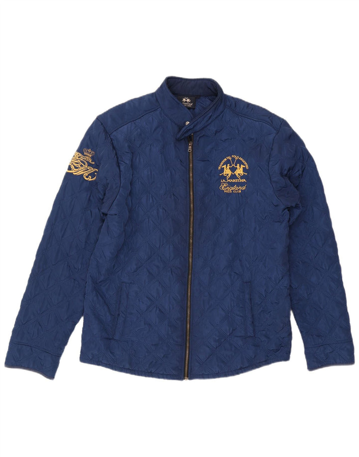 Giacca trapuntata grafica da donna LA MARTINA UK 20 2XL Blu navy