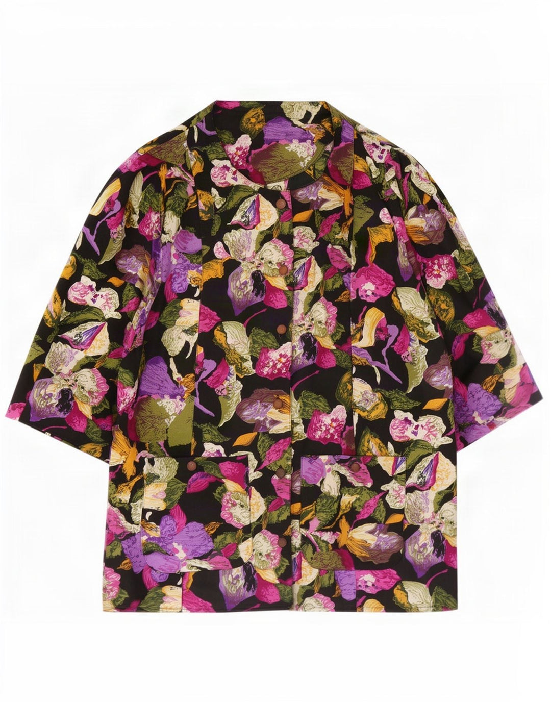 Camicetta da donna con maniche a 3/4 C&A EU 46 XL Poliestere floreale multicolore
