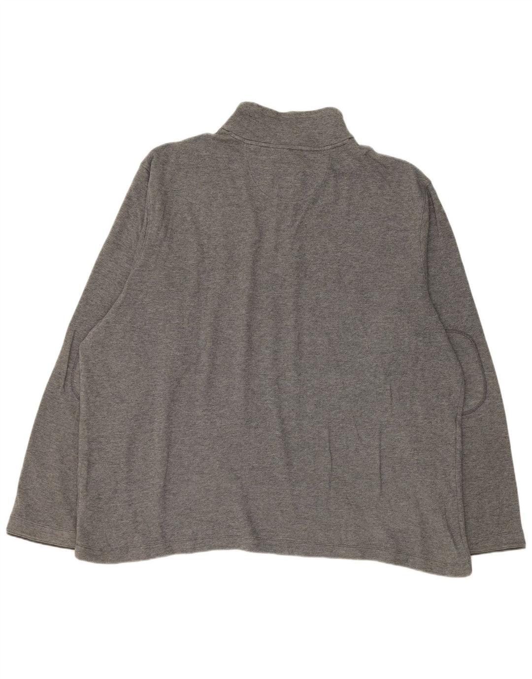 Felpa con collo con zip da uomo Marks & Spencer UK 47/49 2XL Grigio