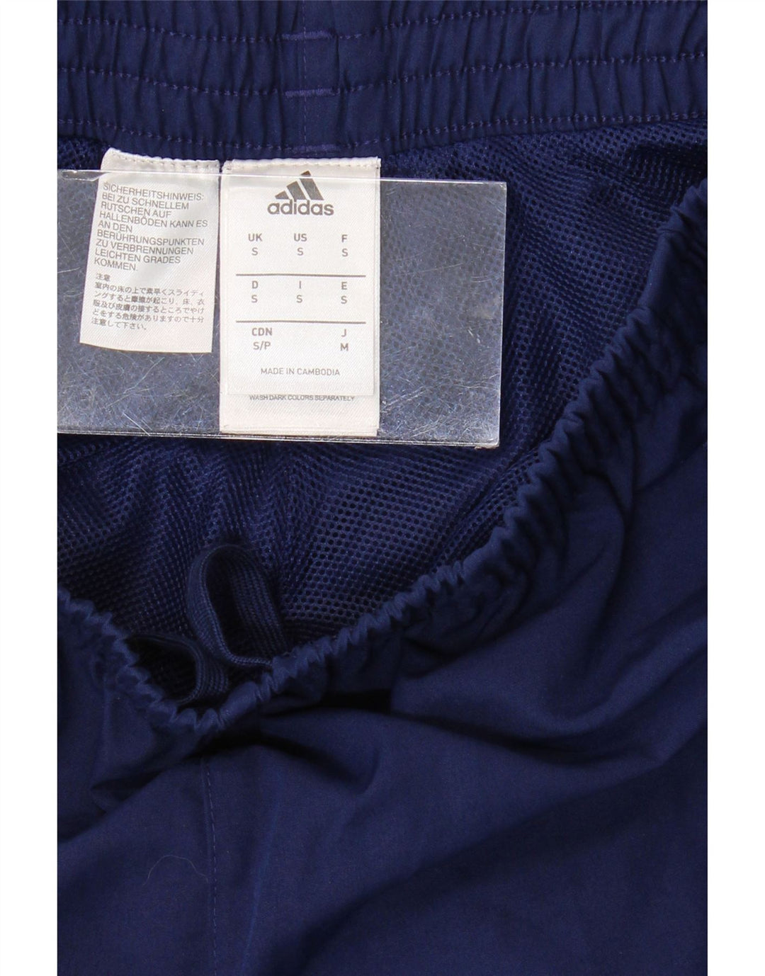Pantaloni da tuta da uomo ADIDAS Joggers piccoli in poliestere blu navy