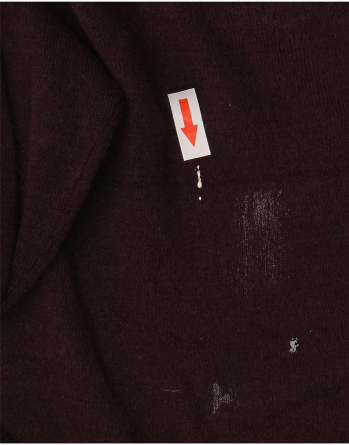 Maglione da uomo con scollo a V Marks & Spencer grande in acrilico marrone