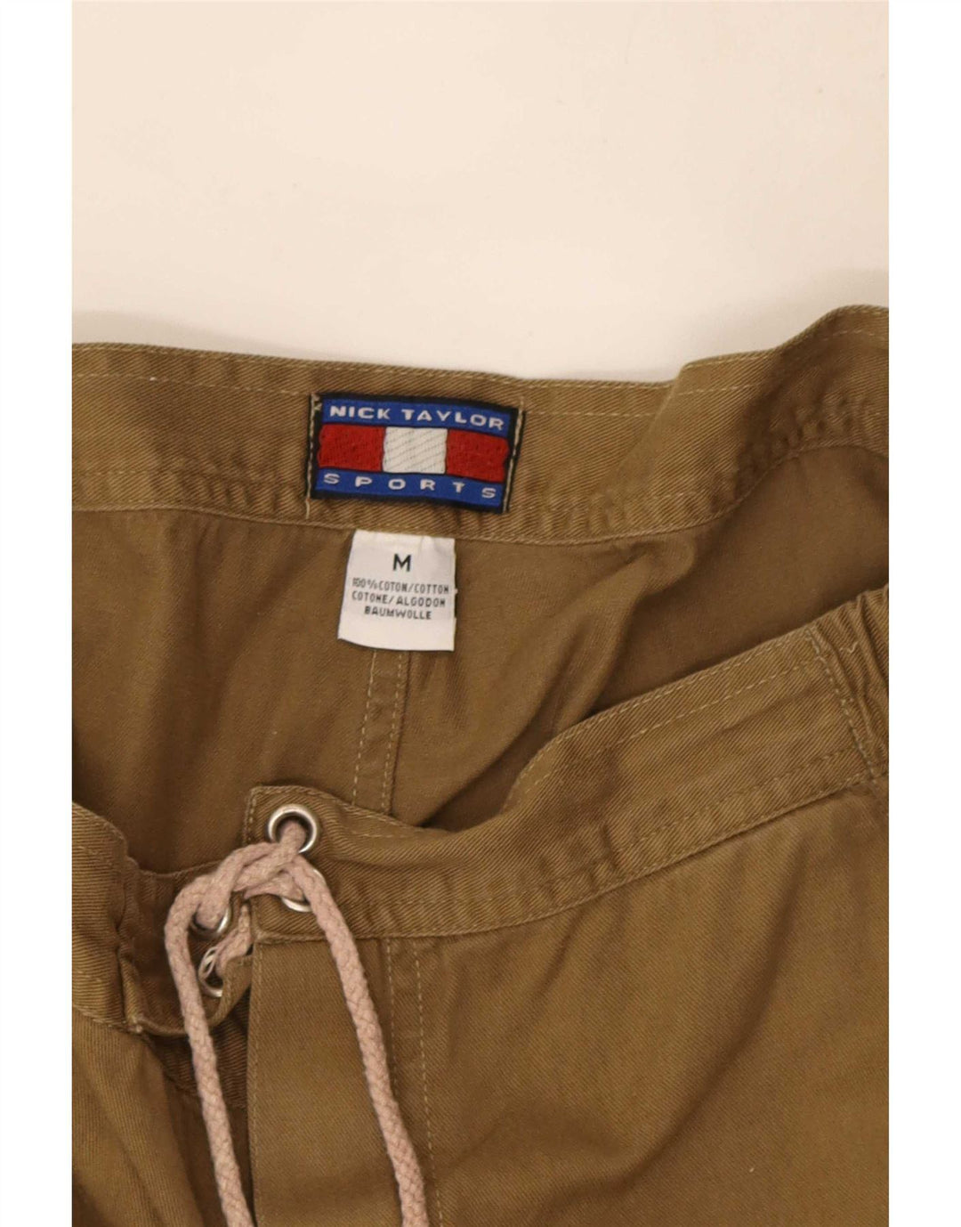 Pantaloncini cargo da uomo Nick Taylor medi W32 in cotone marrone