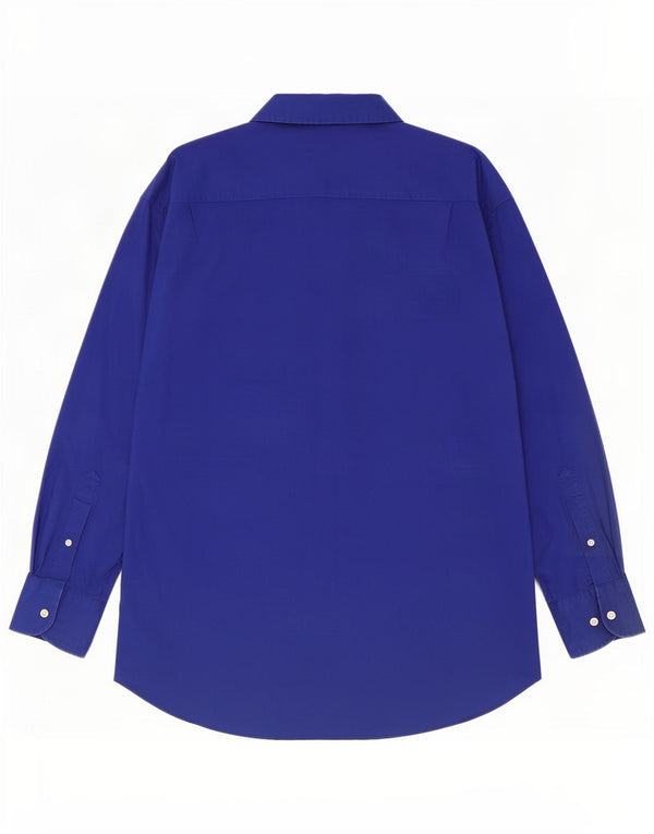 Camicia da uomo Nautica taglia 16 1/2 grande cotone blu classico