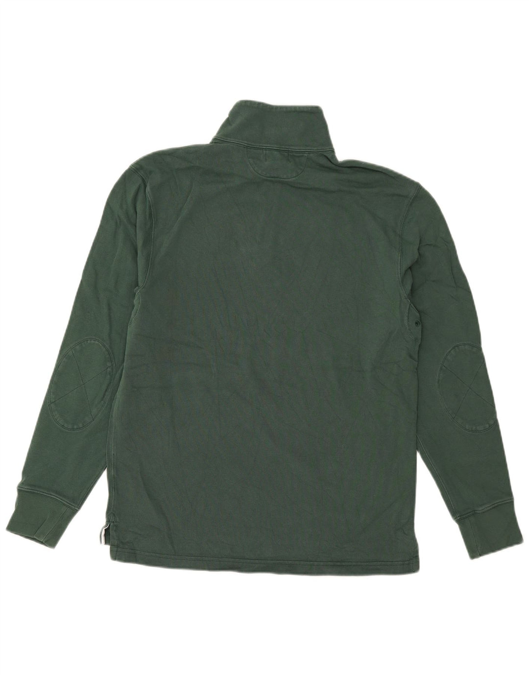 J. Crew Felpa con collo con zip da uomo Maglione piccolo cotone verde