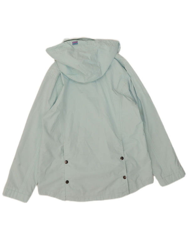 Giacca antipioggia con cappuccio da donna Joules UK 8 Small Turchese Poliestere