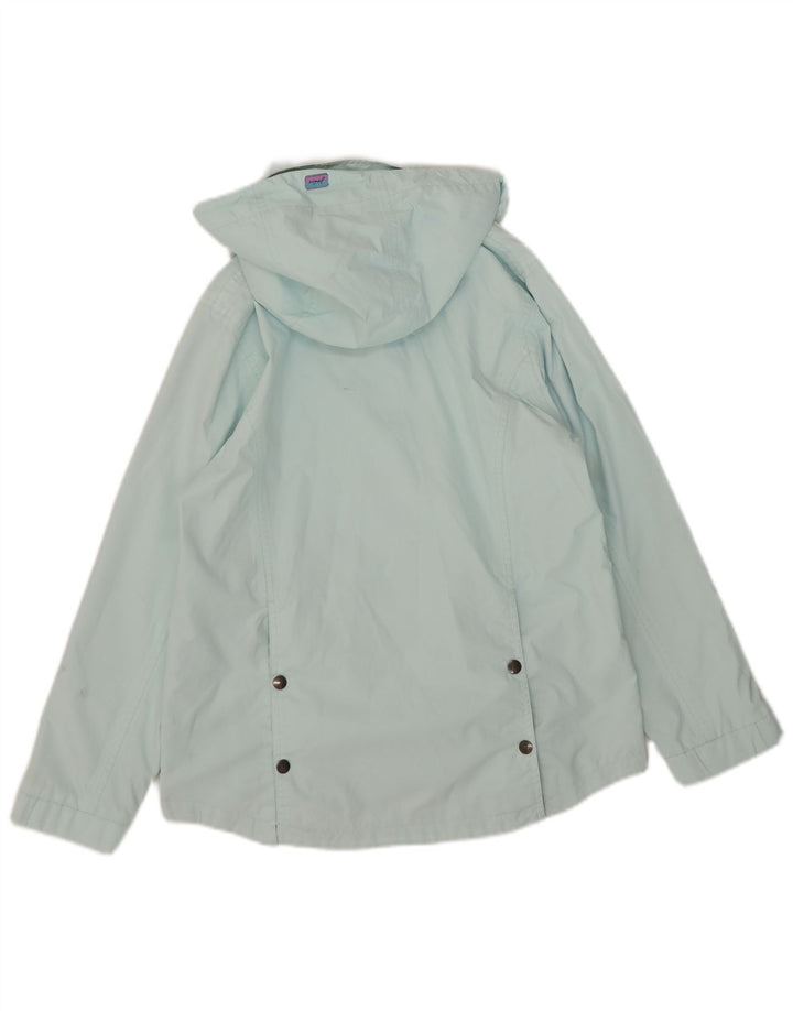 Giacca antipioggia con cappuccio da donna Joules UK 8 Small Turchese Poliestere