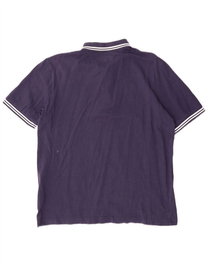 Polo Kappa da uomo XL in cotone blu navy