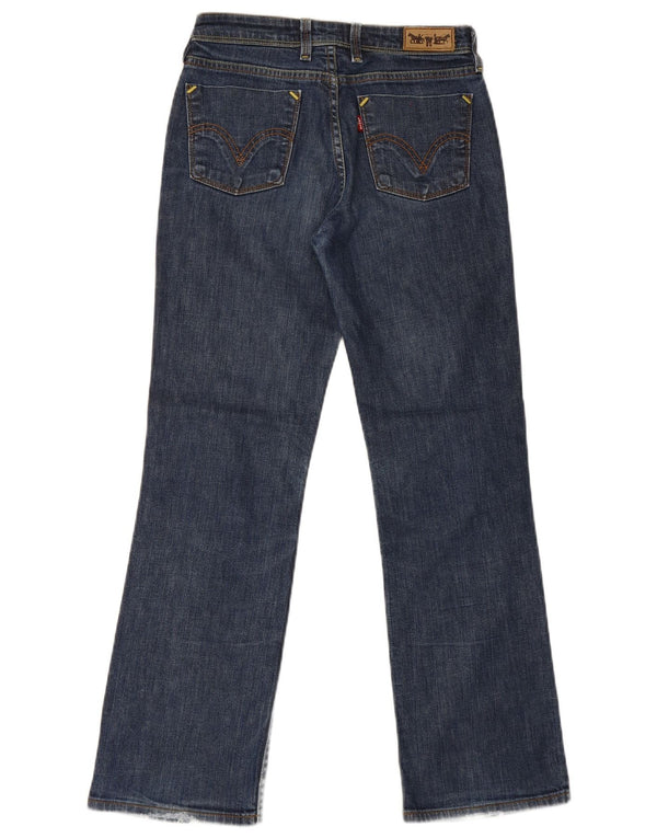 Jeans dritti 627 da donna Levi's W28 L30 cotone blu