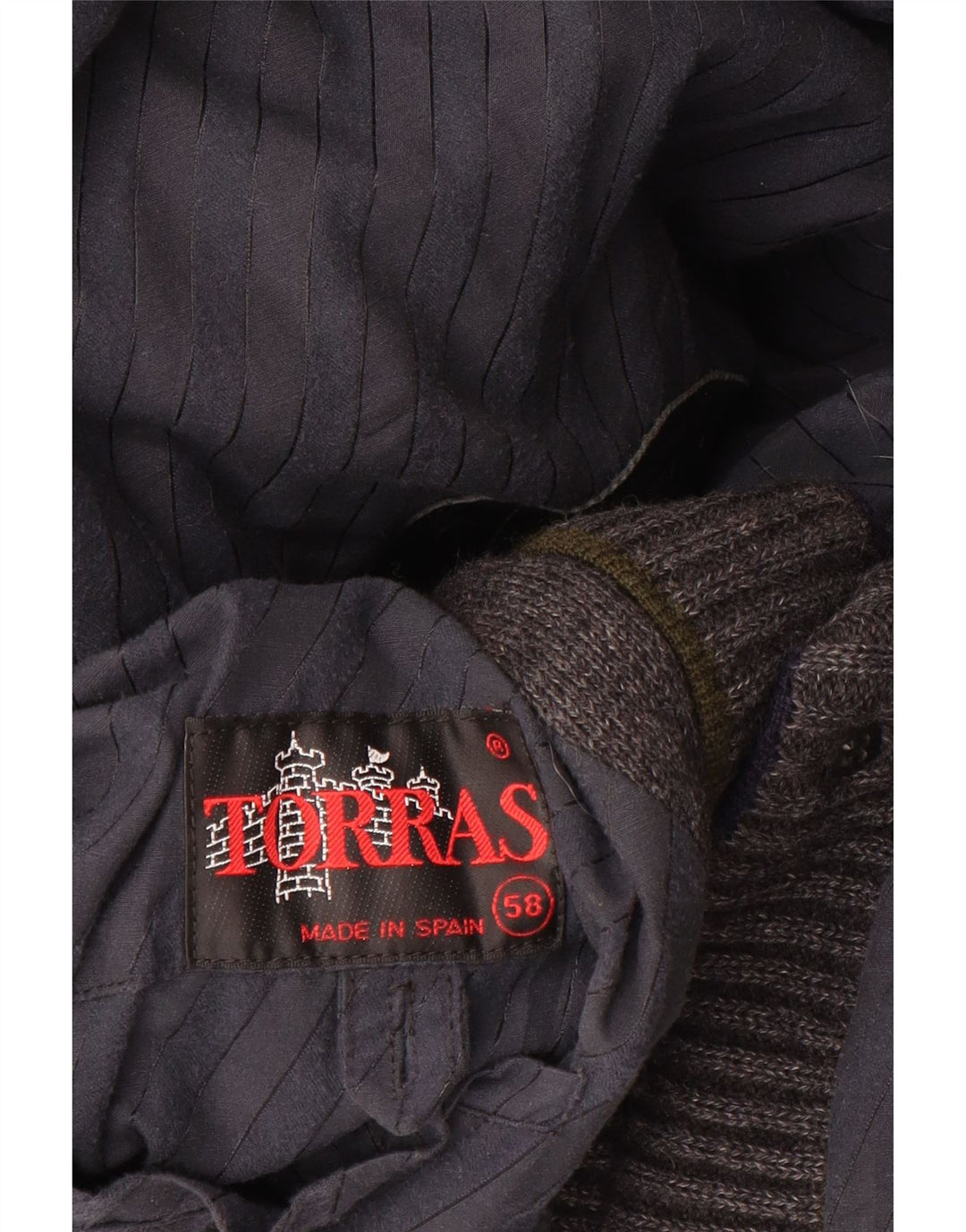 Giubbotto bomber da uomo Torras IT 58 4XL Lana grigia