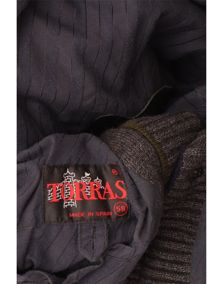 Giubbotto bomber da uomo Torras IT 58 4XL Lana grigia