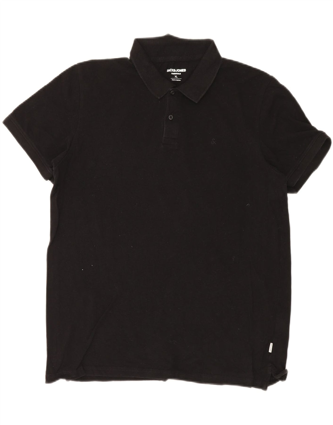 Polo da uomo JACK & JONES XL in cotone nero