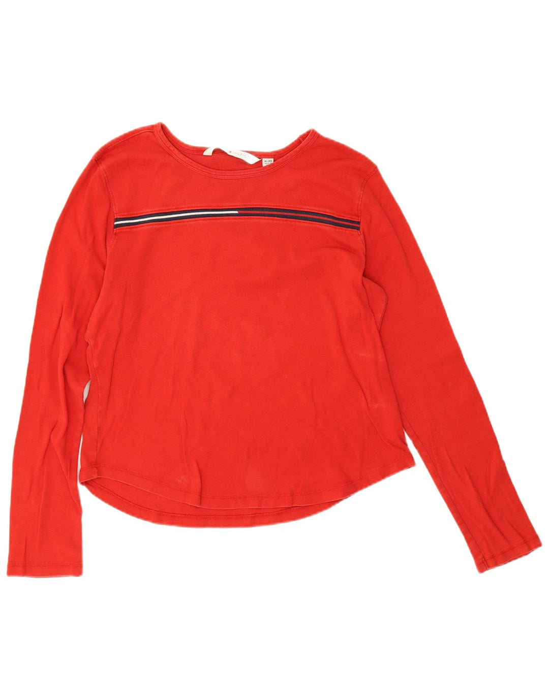 Top manica lunga da donna Tommy Hilfiger UK 18 XL Rosso