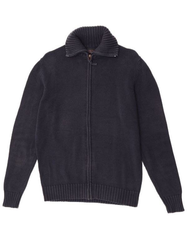 Maglione cardigan da uomo Zara blu navy medio