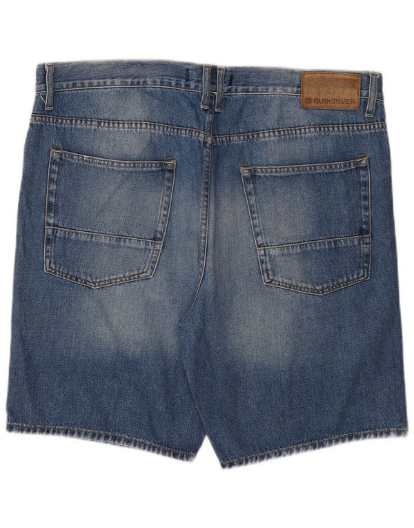 Pantaloncini di jeans da uomo Quiksilver W38 XL in cotone blu