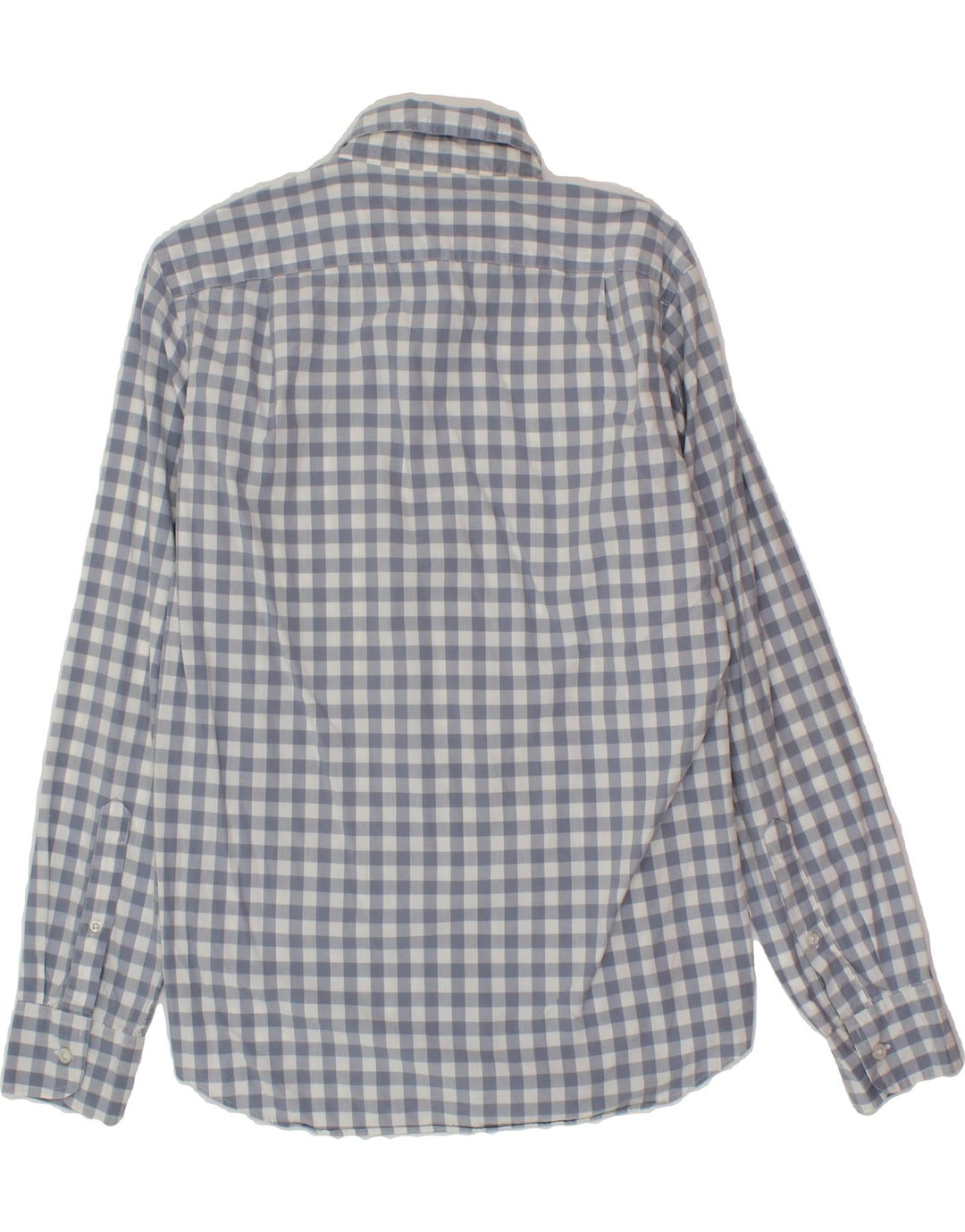 J. CREW Mens Slim Shirt Small Blue Check Cotton Vintage J. Crew and Second-Hand J. Crew from Messina Hembry 