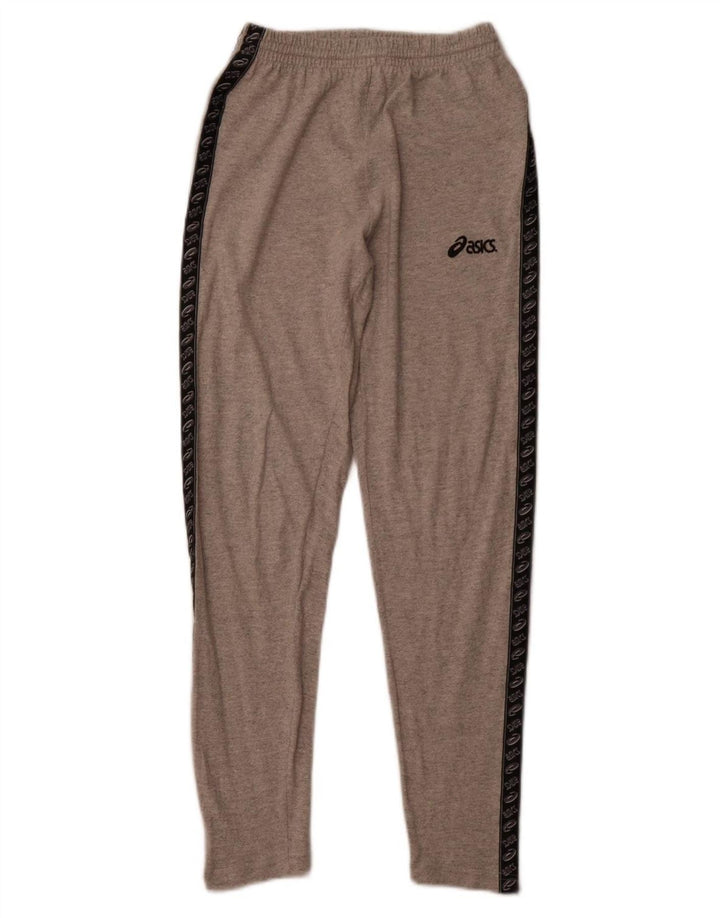 Pantaloni da tuta con grafica ASICS da donna UK 12 Colorblock grigio medio