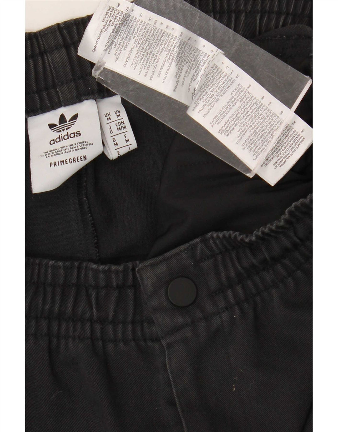 Pantaloni casual affusolati da uomo Adidas medi W32 L26 poliestere nero