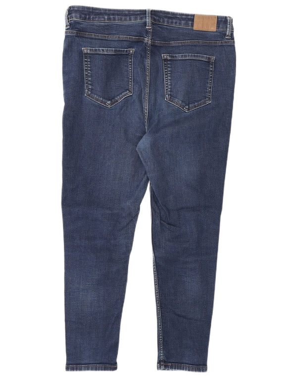 Marks & Spencer Womens The Carrie Cropped Jeans UK 16 Large W34 L24 Blue