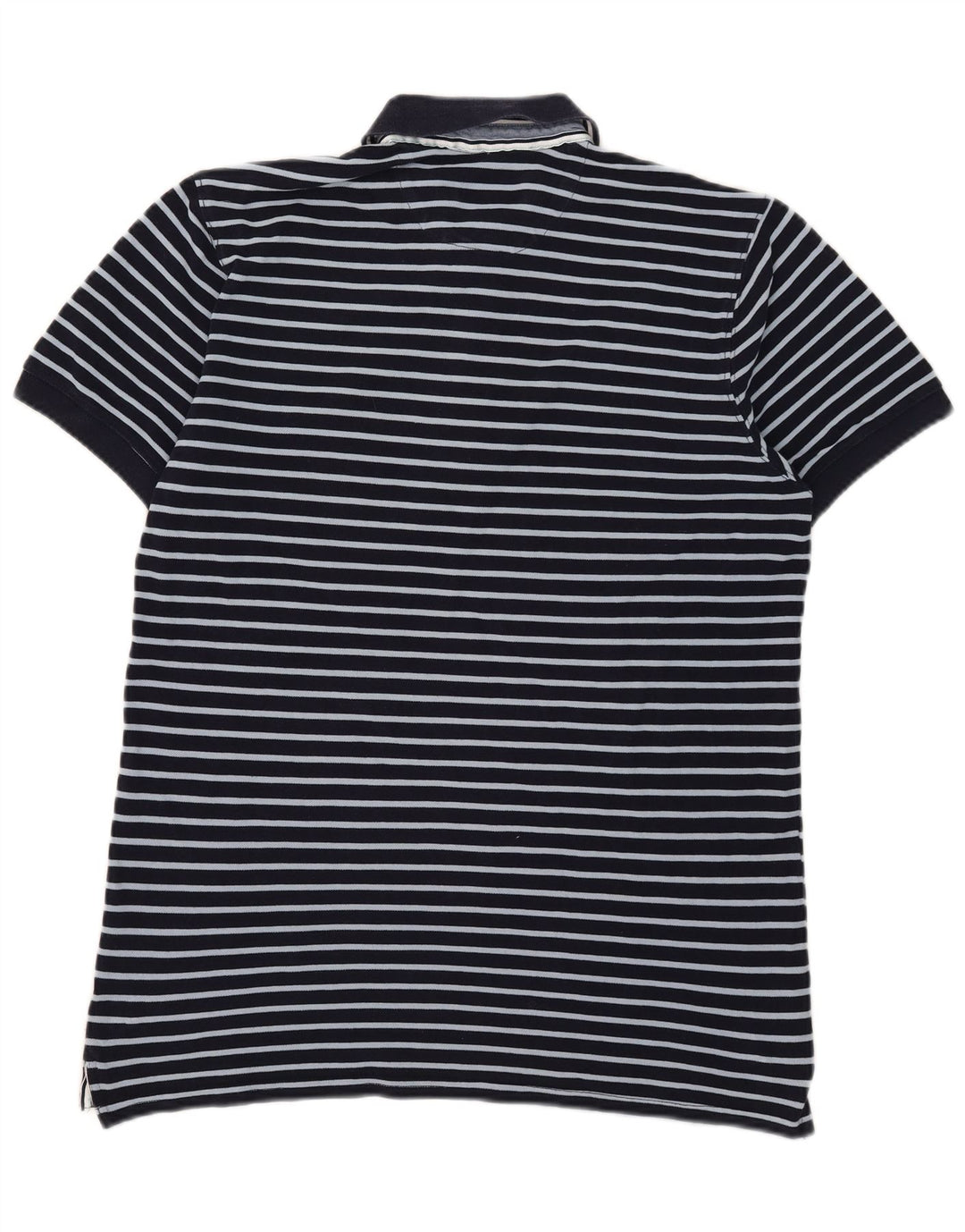 Polo da uomo Massimo Dutti a righe grandi blu navy