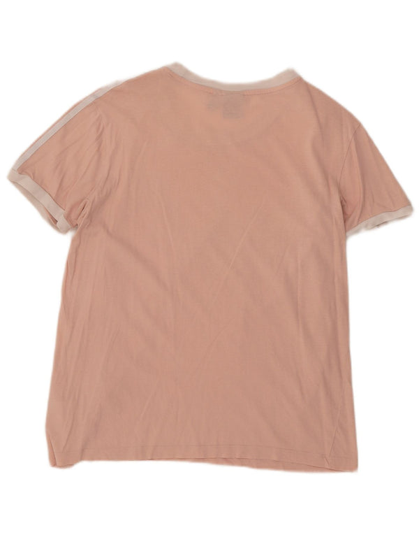 T-shirt oversize da donna Adidas UK 10 piccola in cotone rosa