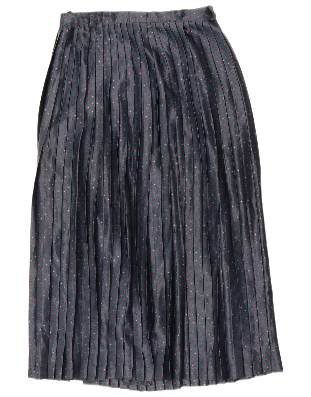 Gonna a pieghe a coltello da donna Haupt W28 Verde medio floreale