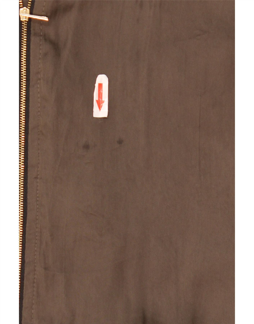 Giubbotto bomber oversize da donna Zara UK 10 piccolo poliestere color block kaki