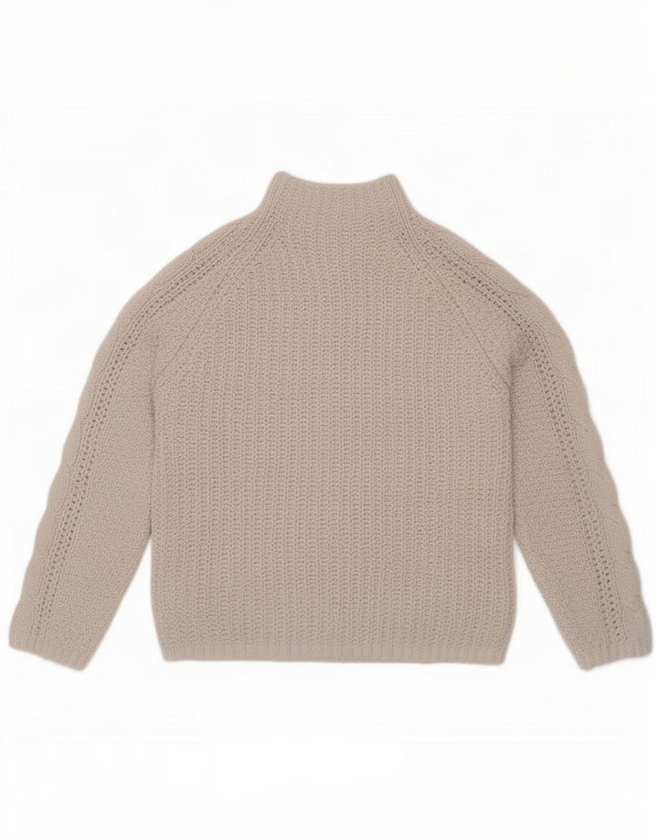 Maglione maglione a collo alto da donna Marks & Spencer UK 14 Beige medio